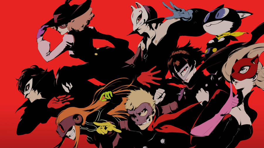 Download Ren Amamiya Persona 5 Thieves Wallpaper Wallpapers Com