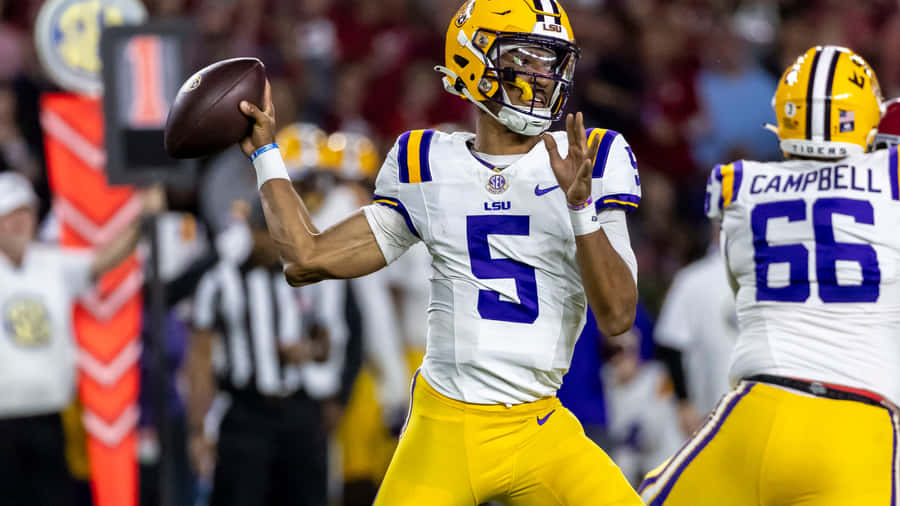 Quarterback LSU in Azione