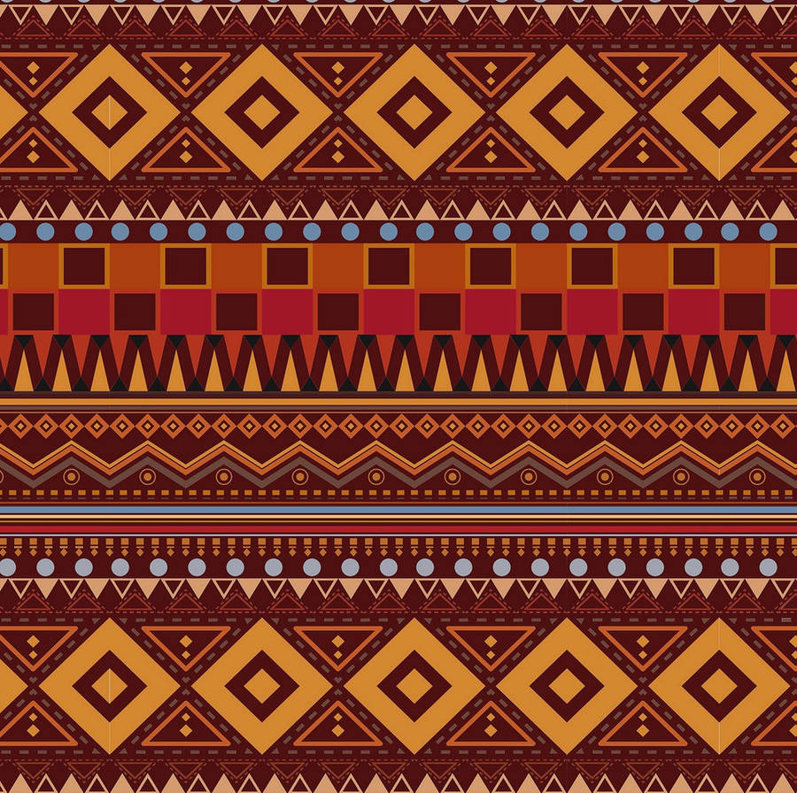 Retro tribal pattern wallpaper 