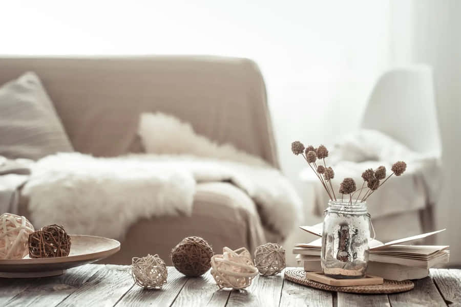 Decoração de Interior Aconchegante Estética Quente