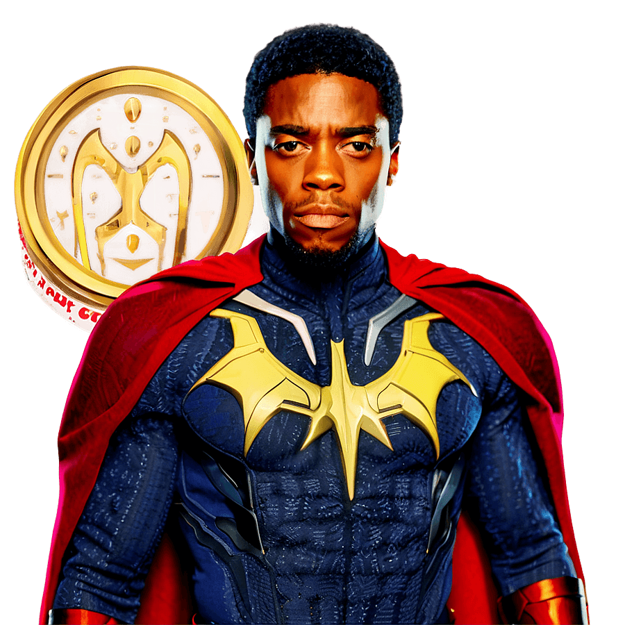 Chadwick Boseman Superhero PNG syq