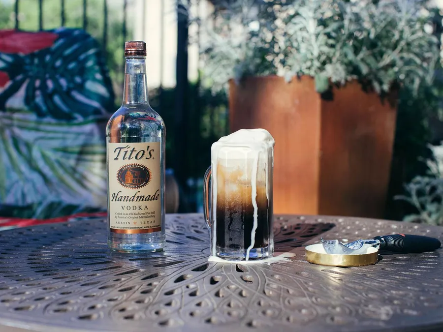 Titos Vodka Root Beer Float