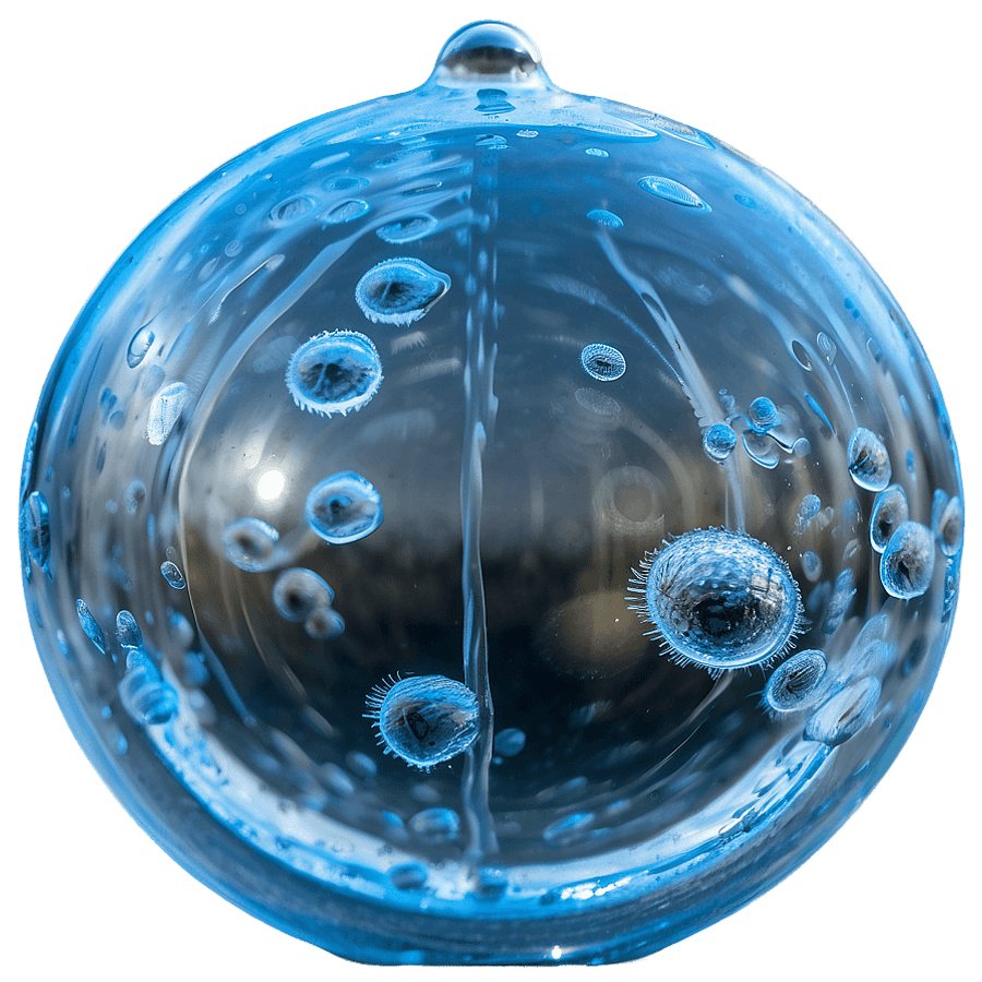 Frosty Air Bubbles in Ice PNG 05242024