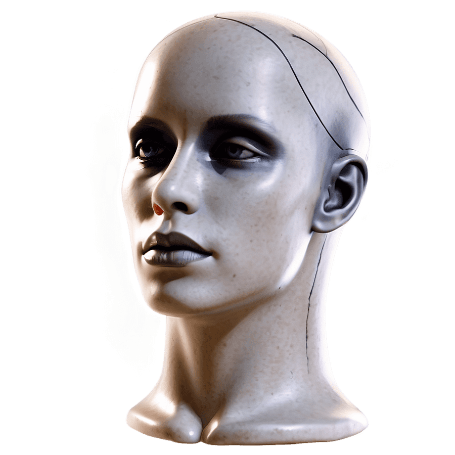 Gothic Style Mannequin Head PNG 06282024