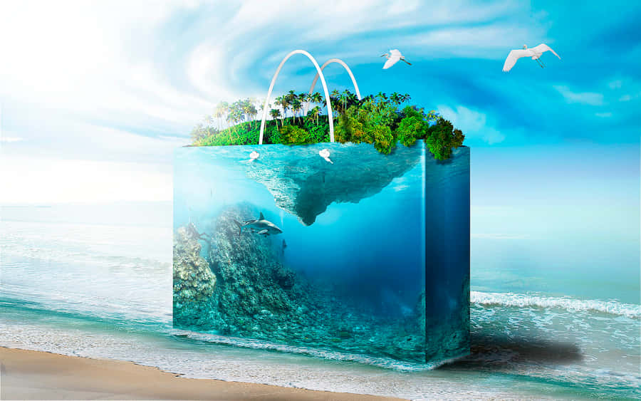 Strandväska2560 x 1600 tapet