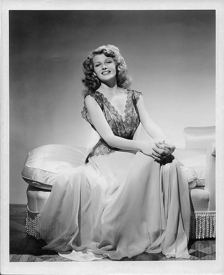 Download Rita Hayworth Flowy Dress Wallpaper | Wallpapers.com