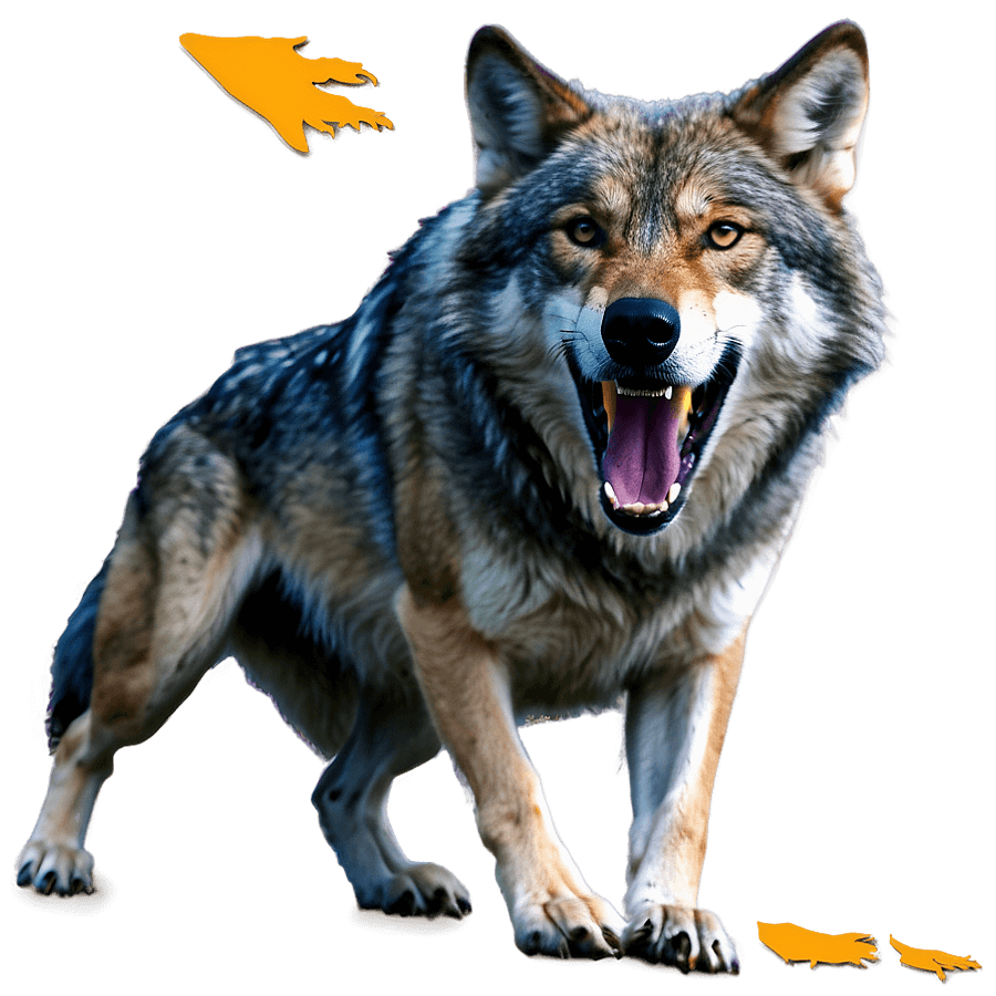 Alpha Wolf Leading the Hunt PNG 06292024