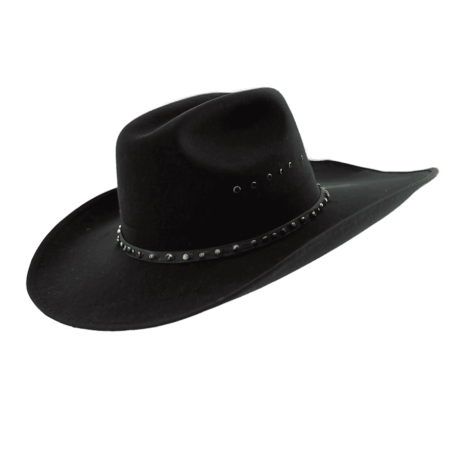 Edgy Black Cowboy Hat PNG 06212024