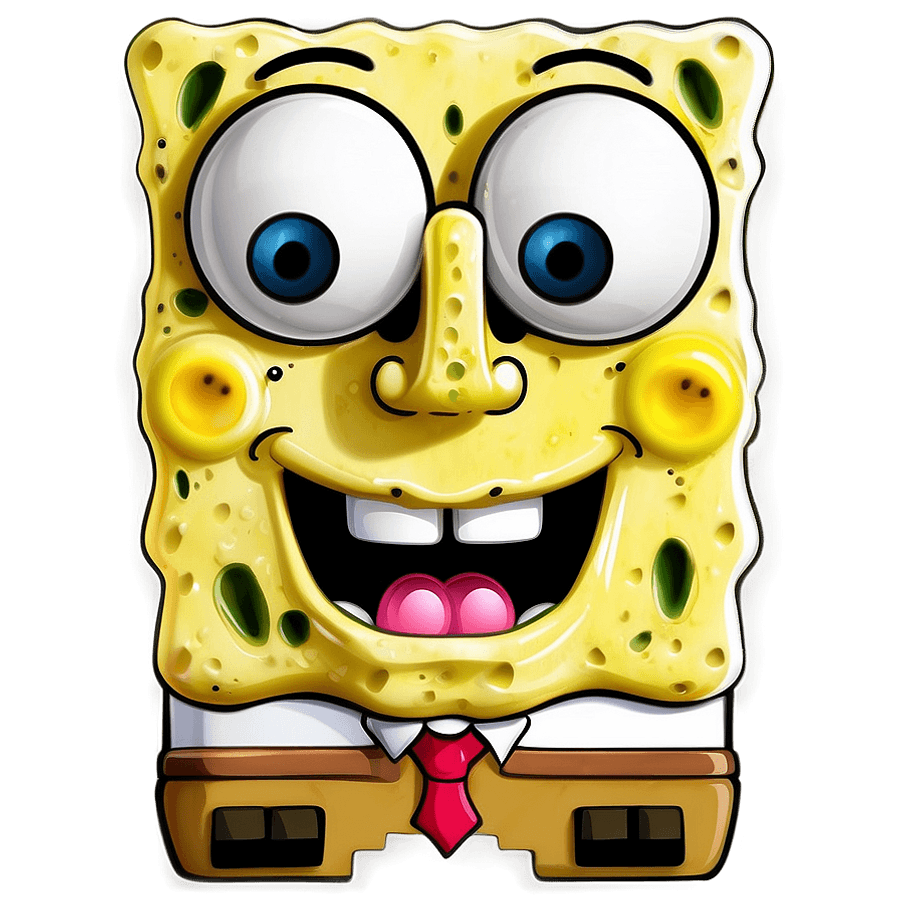 Funny Spongebob Licking PNG 23