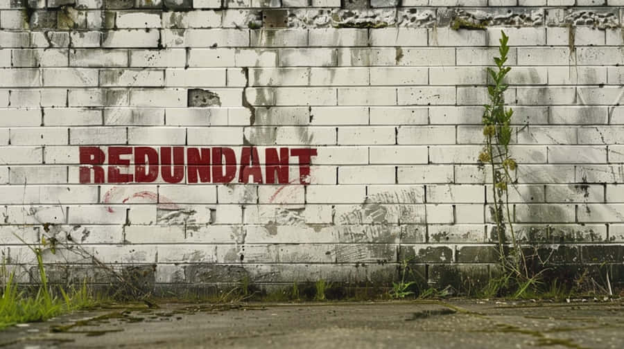 Graffiti di Parola Ridondante su Muro