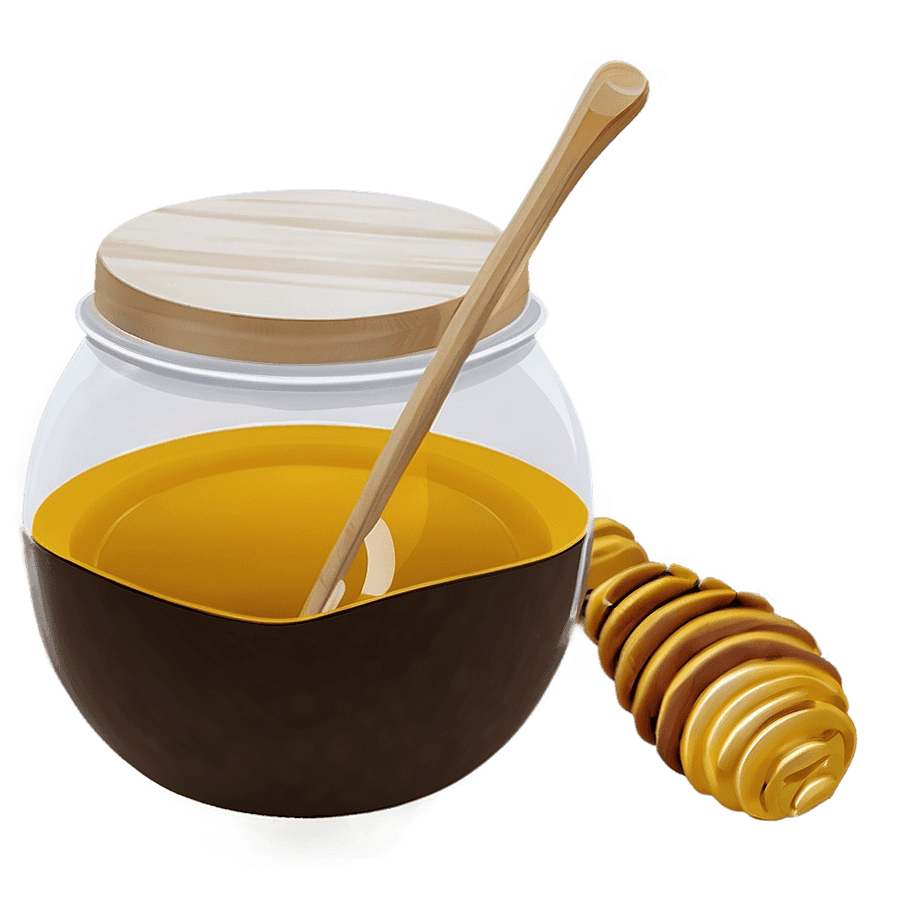 Minimalist Honey Pot PNG slg