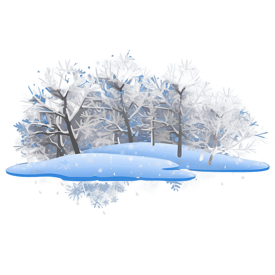 Winter Wonderland Snowfall PNG vvf