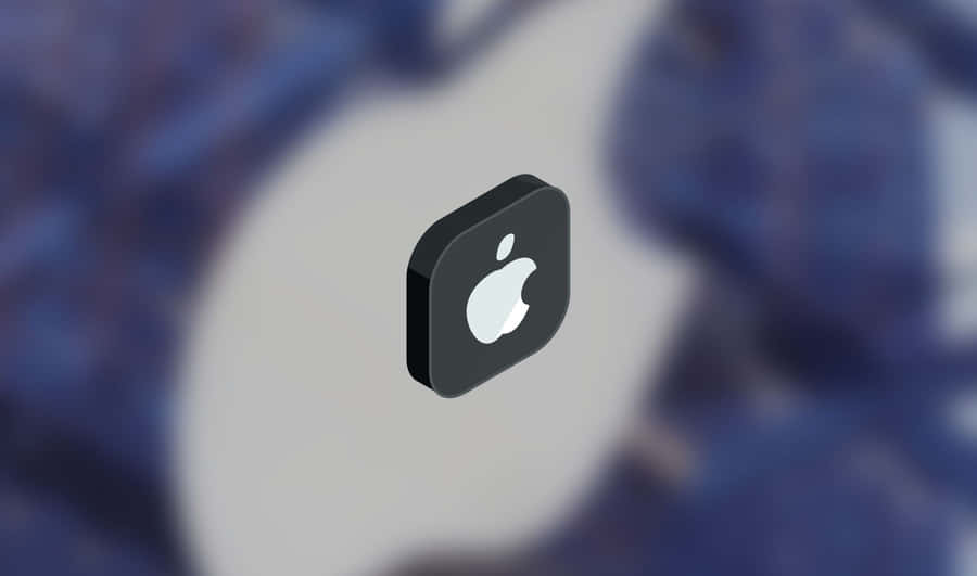 2440x1440 Apple-logoet 3D Chip Design Baggrund.