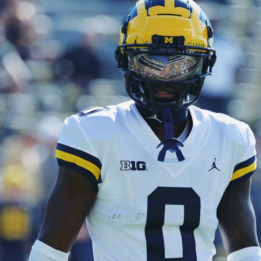 Michigan Footballspieler Nummer 0