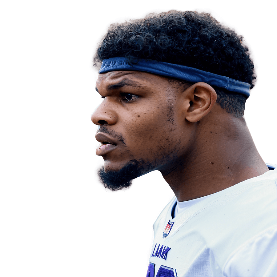 Lamar Jackson Playoff Intensity PNG 4