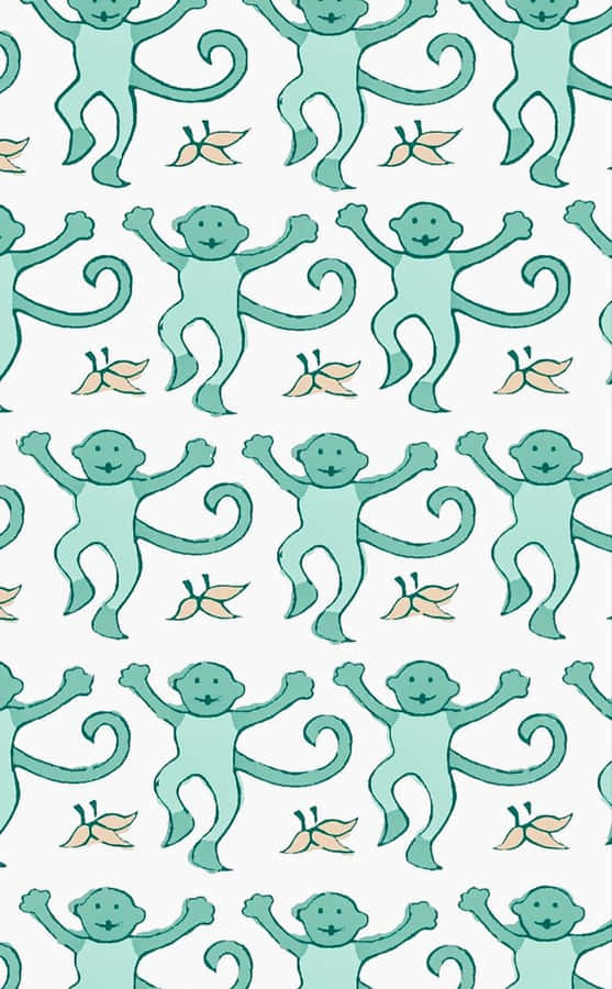 Roller Rabbit Monkey Pattern