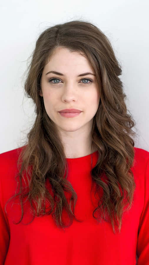 Ritratto di Jessica De Gouw in Rosso