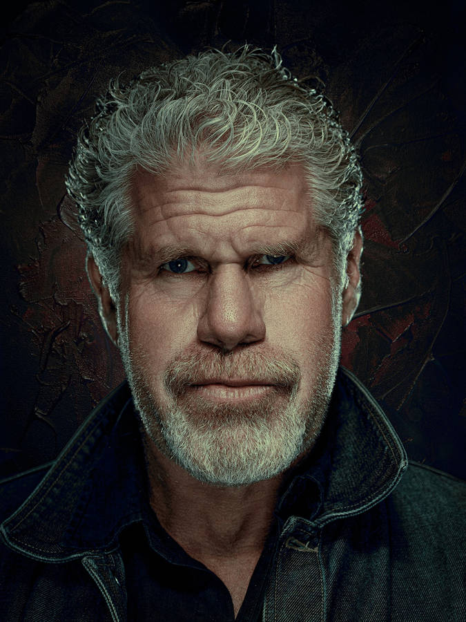 Download Ron Perlman Fierce Look Wallpaper | Wallpapers.com