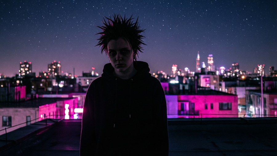 Rooftop Solitude Wallpaper