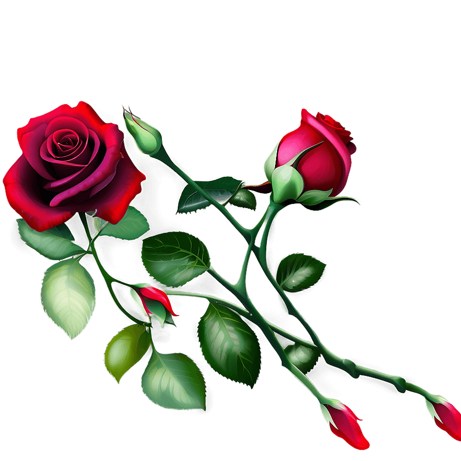 Rose Red Gradient PNG vlp35