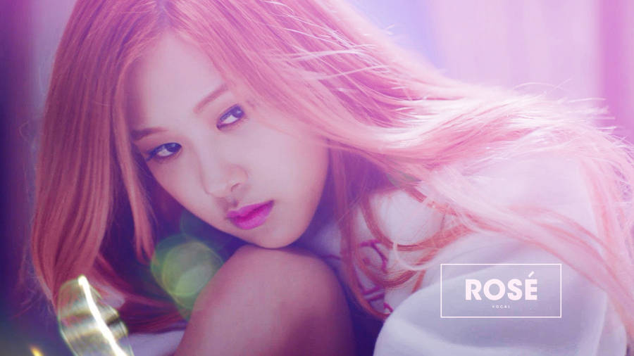 Download Rose Blackpink With Orange Hair Wallpaper | Wallpapers.com