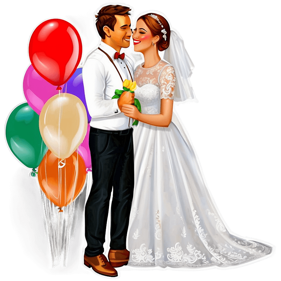 Wedding Celebration Stickers PNG clh