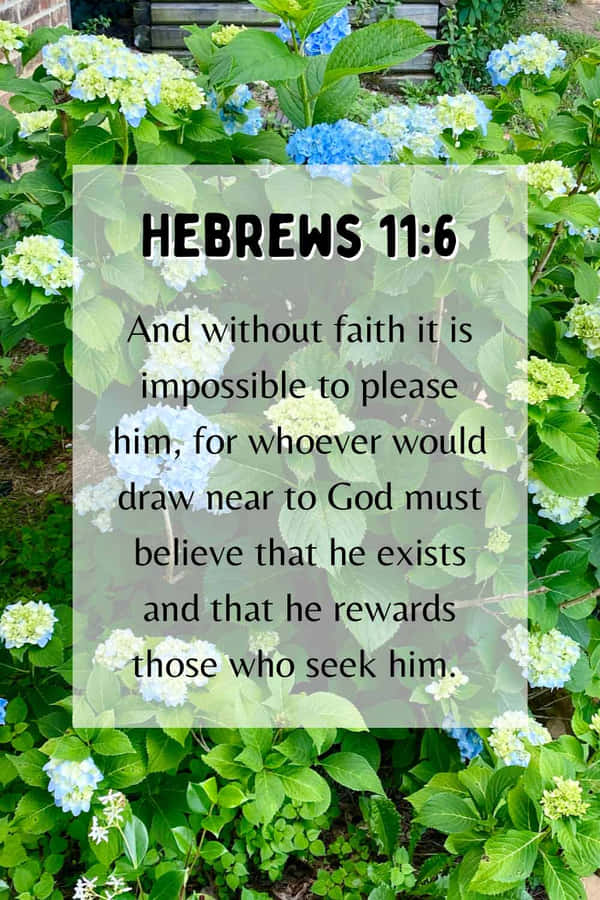 Versetto Biblico di Fede Ebrei 11:6