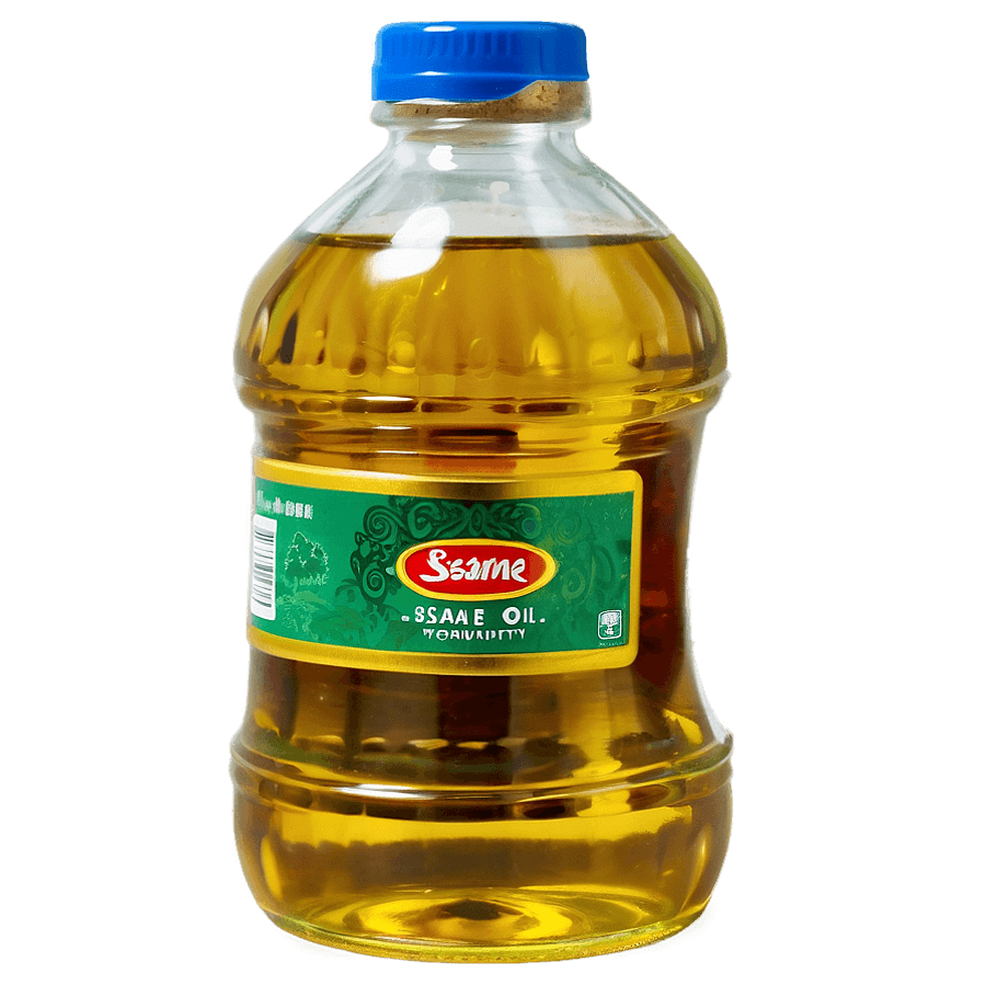Sesame Oil Bottle PNG 17