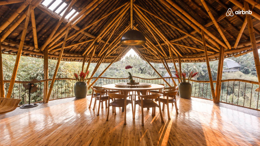 Tiny  Airbnb Logo Bamboo House