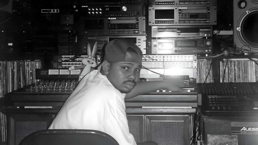 D J Screw in Studio
