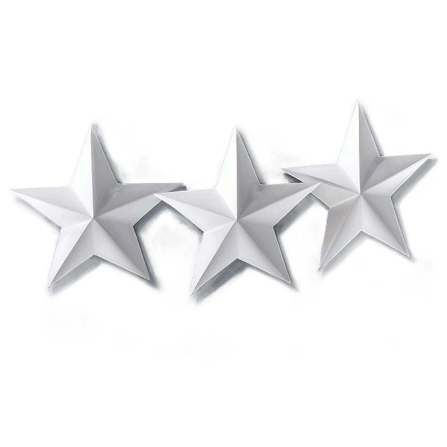 Abstract White Stars Artwork PNG 05252024