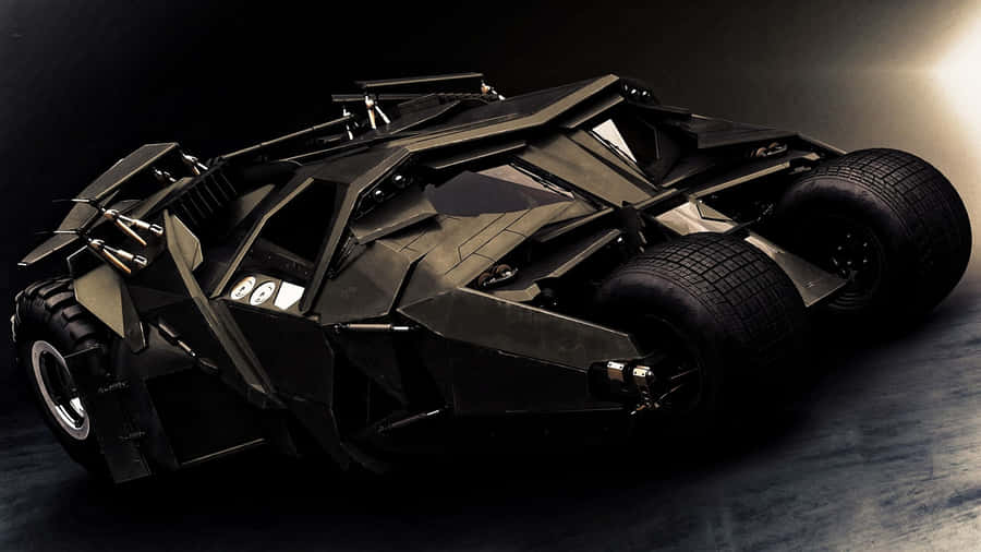 1366x768Batmobile Hintergrund mit braunen Elementen
