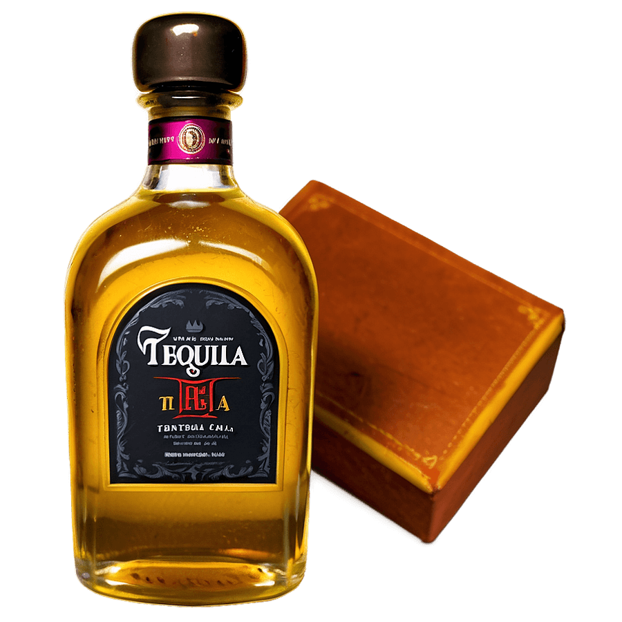 Tequila Bottle in Box PNG apl