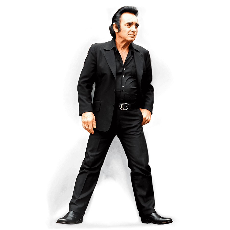 Johnny Cash Illustrated PNG nvp56