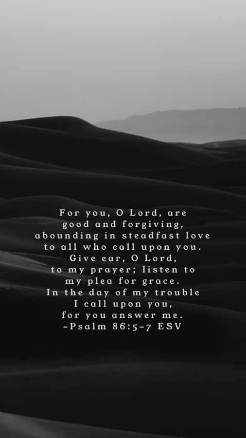 Black And White Lock Screen Aesthetic Bible Verse