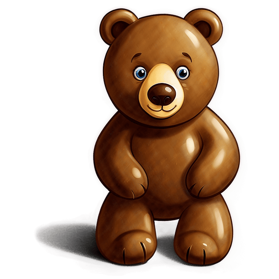Cute Brown Bear PNG 70