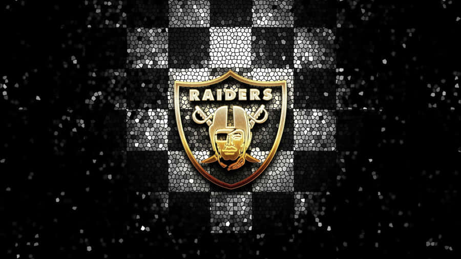 Logo dei Raiders con Sfondo Scintillante