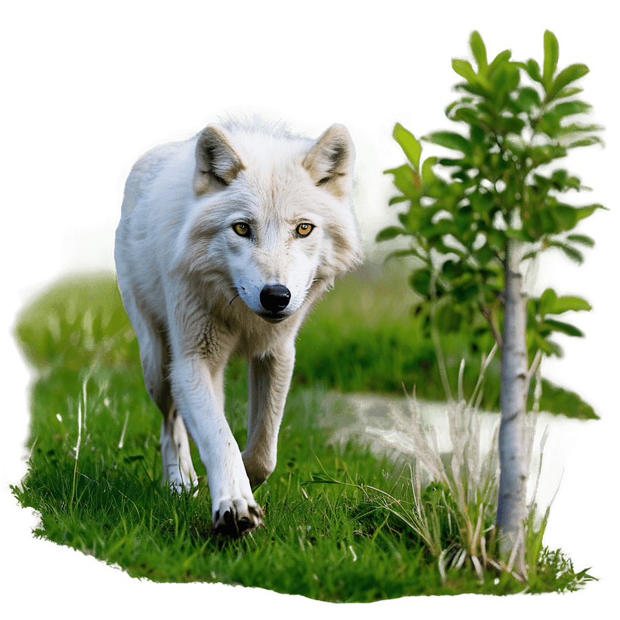 Arctic Wolf Roaming PNG ahs