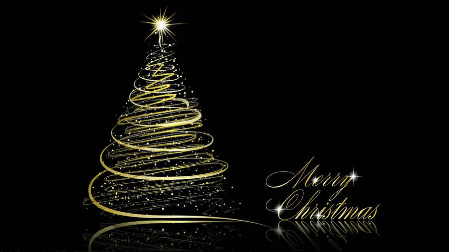 Black Christmas background