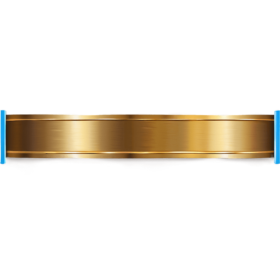 Seamless Gold Ribbon PNG vst