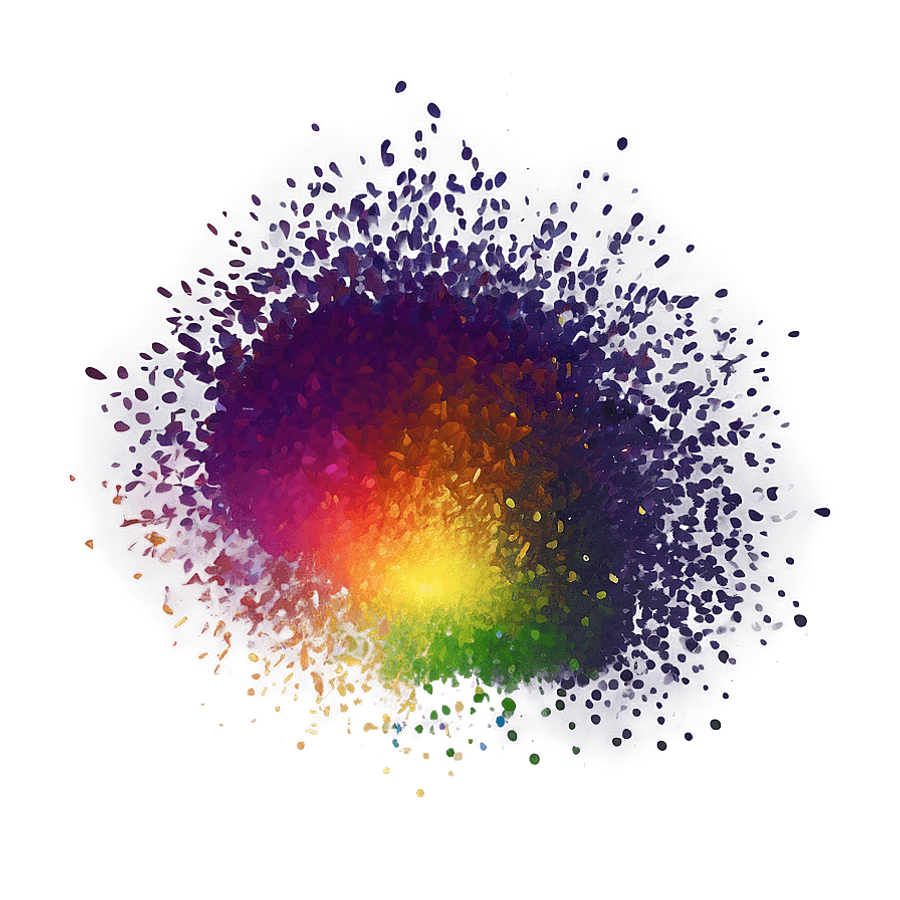 Colorful Particles PNG reu54