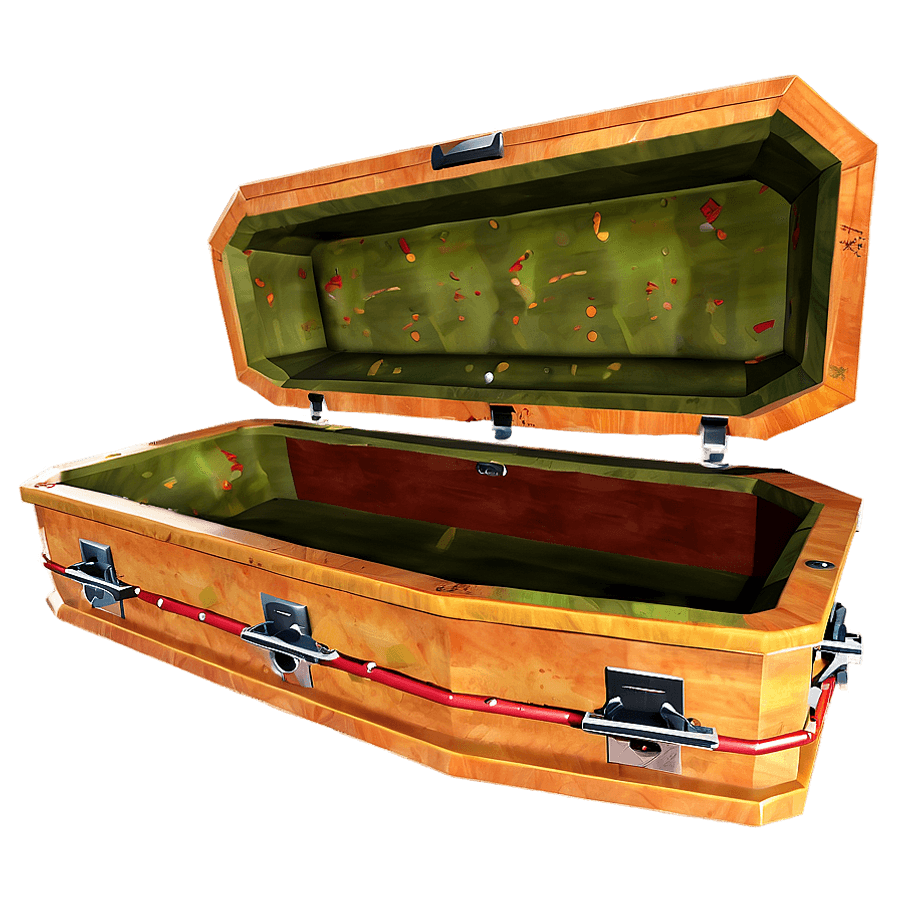 Open Coffin with Zombie PNG 06282024