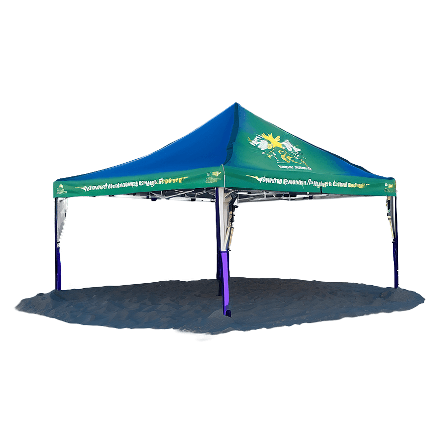Beach Canopy Setup PNG rhb