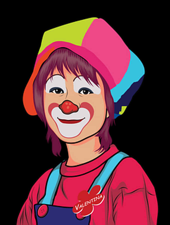 Colorful Clown Illustration