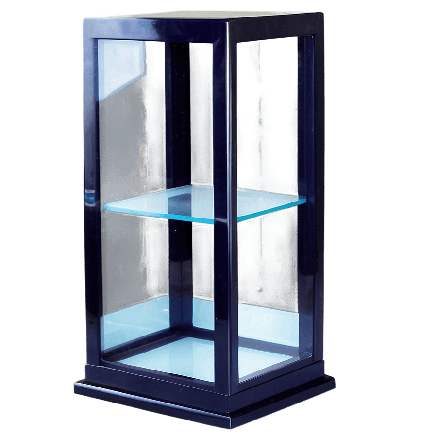 Square Glass Display Case Box PNG aeq