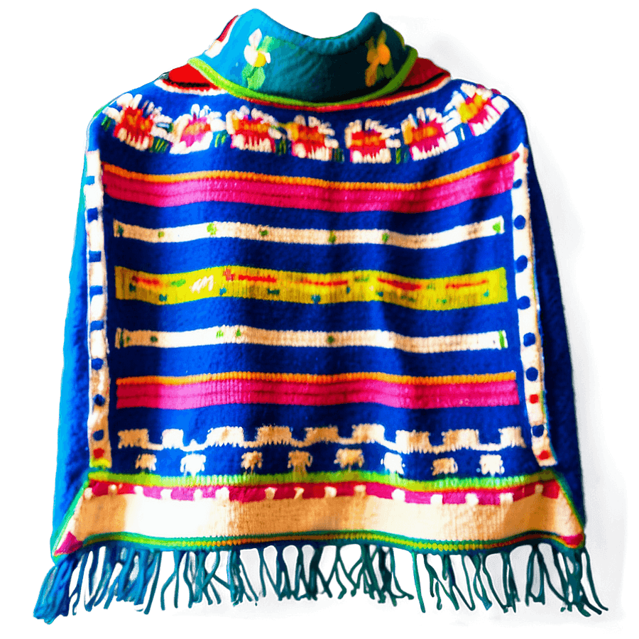 Mexican Poncho for Celebration PNG 45