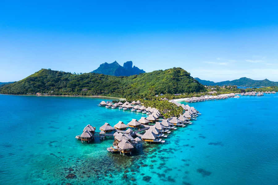 BoraBora Strand 1500 x 1000 Wallpaper