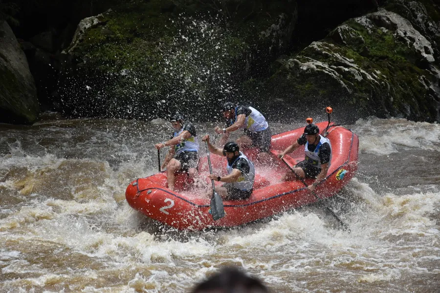 An exhilarating journey through rapids.