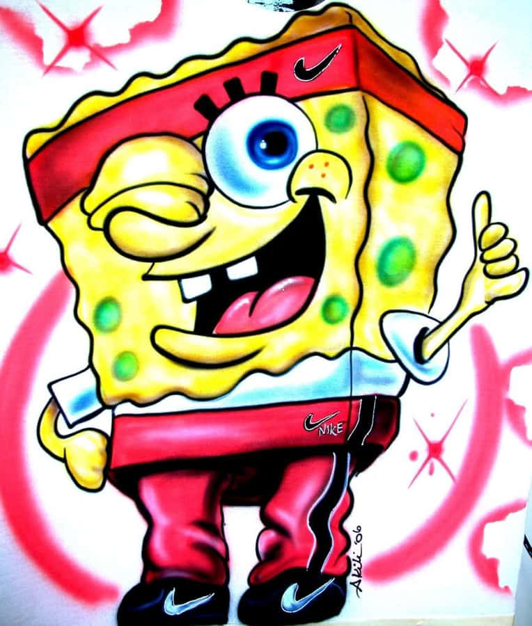 Gangster Sponge Bob Kunstverk