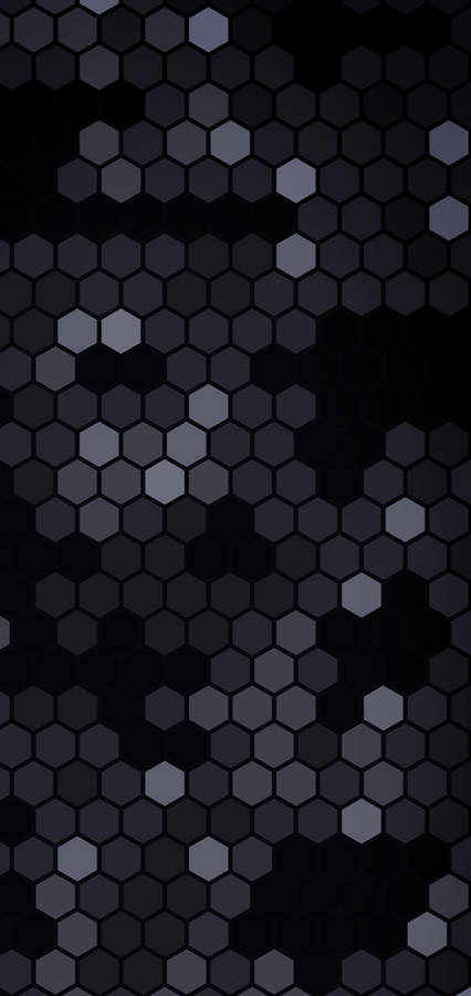 Download S10+ Hexagon Black Abstract Wallpaper | Wallpapers.com